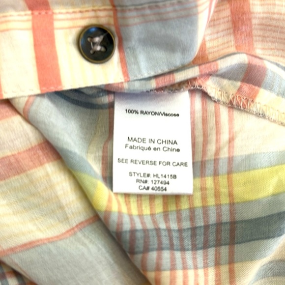 Heartloom Multicolor Plaid Button-Down Shirt - Picture 8 of 8